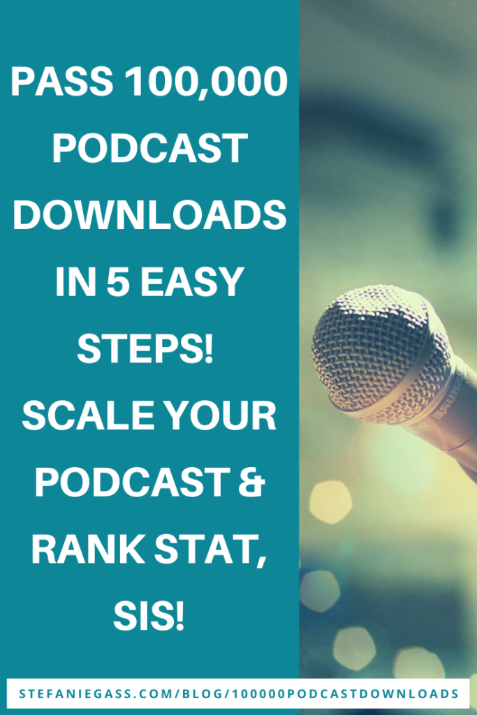 5 Steps to Scale your past 100,000 Podcast Downloads. Grow your Podcast stats fast with these 5 hacks.
