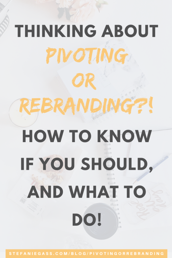 If you are considering pivoting or rebranding your podcast or business, listen here first!