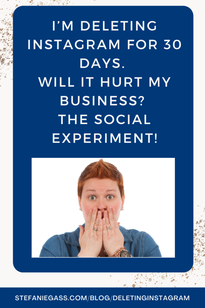  I am personally deleting Instagram for 30 days. I want to prove once and for all that NOT having a social presence doesn't hurt your business or bottom line. Am I right? A must listen for all Christian Entrepreneurs.