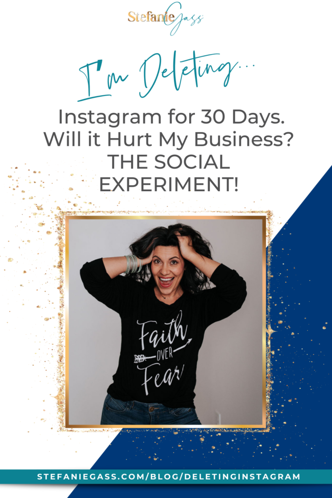 I am personally deleting Instagram for 30 days. I want to prove once and for all that NOT having a social presence doesn't hurt your business or bottom line. Am I right? A must listen for all Christian Entrepreneurs.