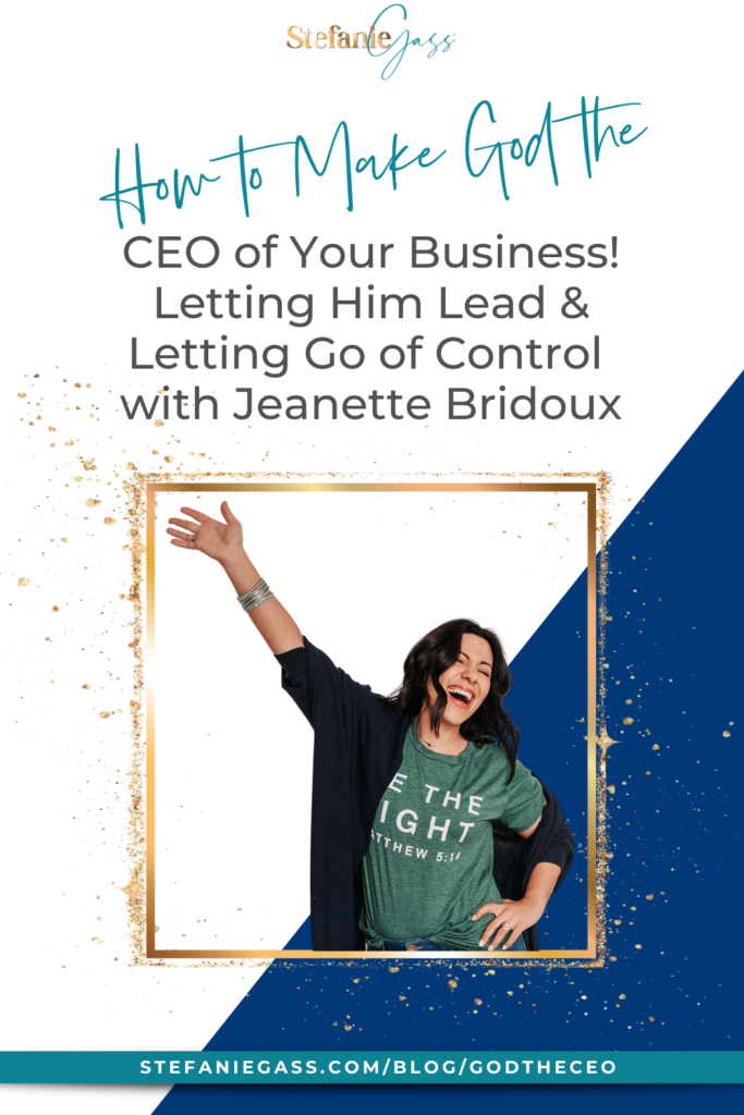 We dig into HOW to make God the CEO of your business. How to let him take control and lead us. I know that if you want to run an online business, or you already are - the secret to your success is surrender.