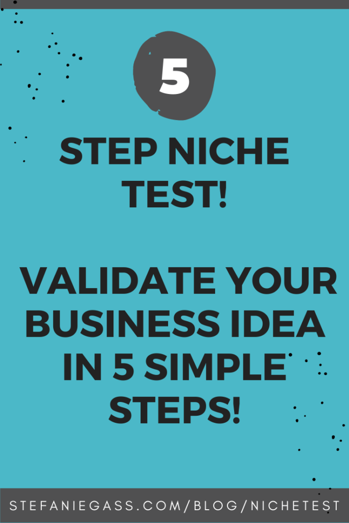 This is a simple 5 Step Niche Test that you can apply to any idea. It will give you proof of concept along with clarity on moving forward. I recommend everyone do this - no matter where you are in your business as a Christian entrepreneur.