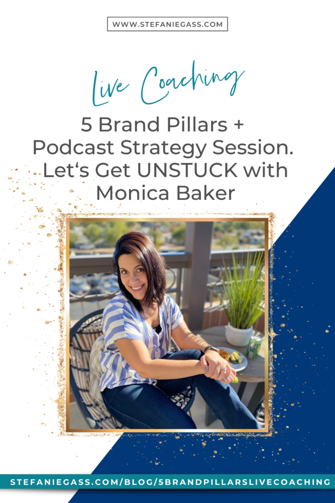 Clean up your brand and make sure it's punchy, specific, and clear. Build 5 Brand Pillars and map out a podcast strategy in this Live coaching session. 