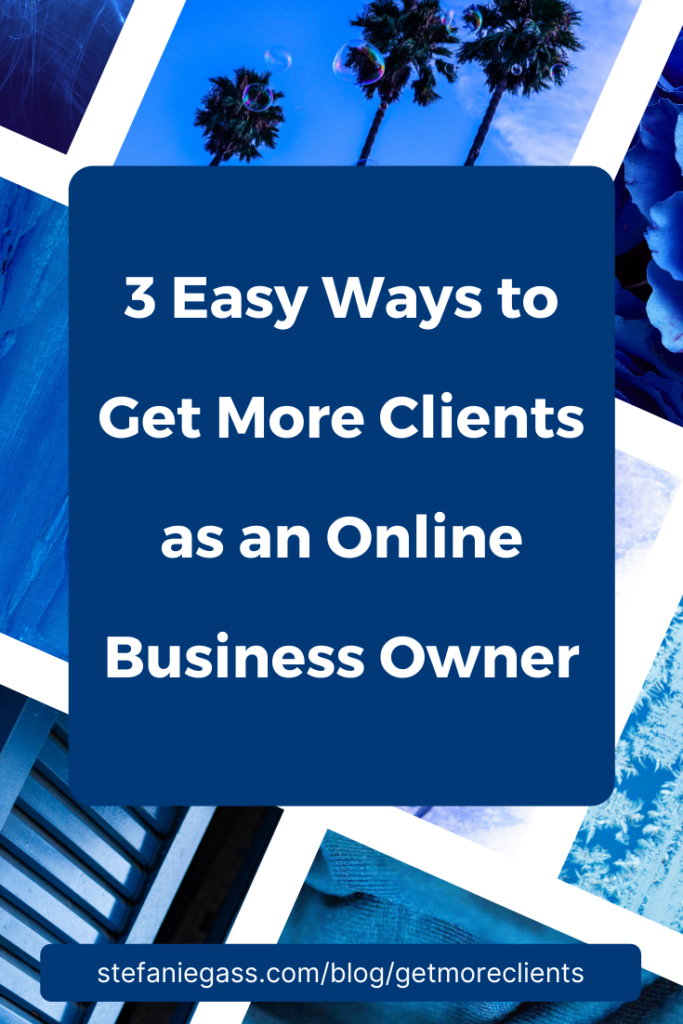 In today's episode, I am sharing 3 easy ways to get MORE CLIENTS! One of the #1 problems you shared with me was how to get clients in your business and I am excited to deliver! I thought about the most efficient and effective methods to driving sign-ups, sales, and contracts if you are an entrepreneur, freelancer, Coach, VA, network marketer, or mompreneur.