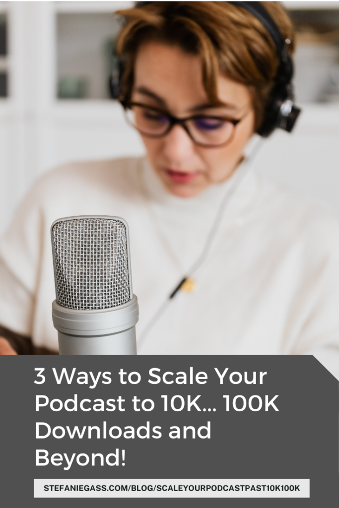 "How do I scale my podcast past 1K?" What strategies can I use to grow faster?
I loved this question because launching is honestly... the easy part. Moving into consistency and staying motivated to show up week after week is the real work! I'll be sharing 3 ways for you to scale your podcast over 10K, 100K downloads, and beyond.
These are strategies that I've been using myself for 3 years and they have helped me grow into a half a million download podcast! 