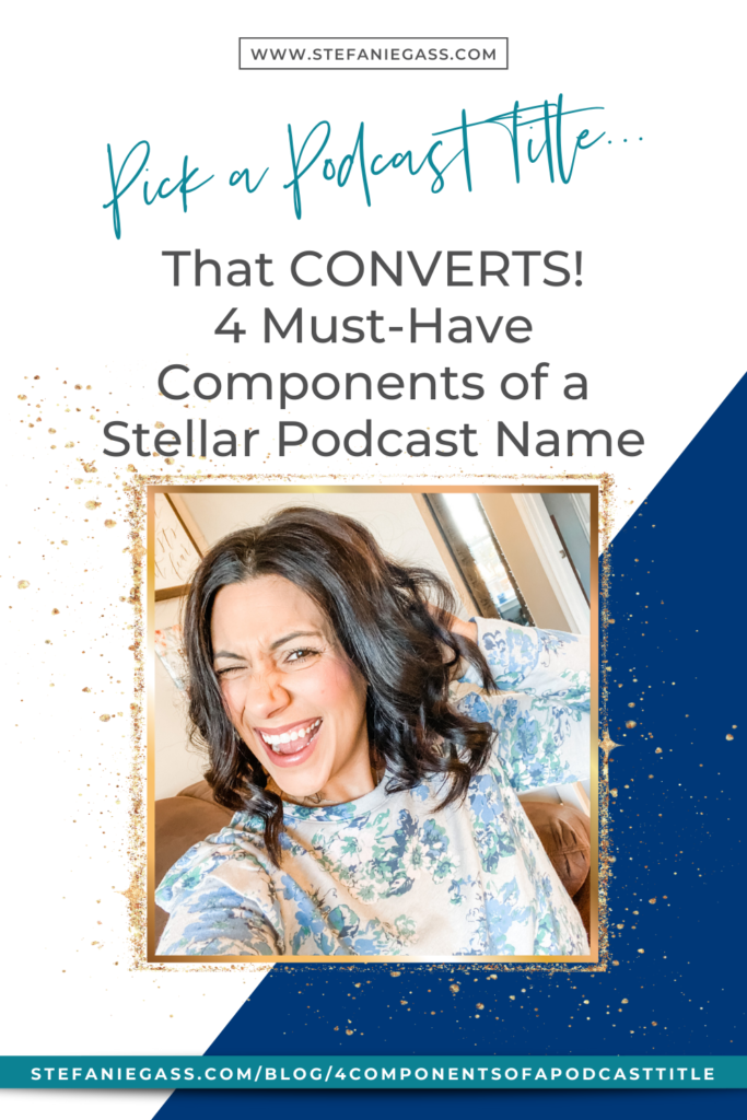 Today's episode is all about titling your podcast. How to pick a podcast title that CONVERTS! I will walk you through 4, must-have components of a stellar podcast name. Podcasting hacks for Christian Entrepreneurs who want to work from home!