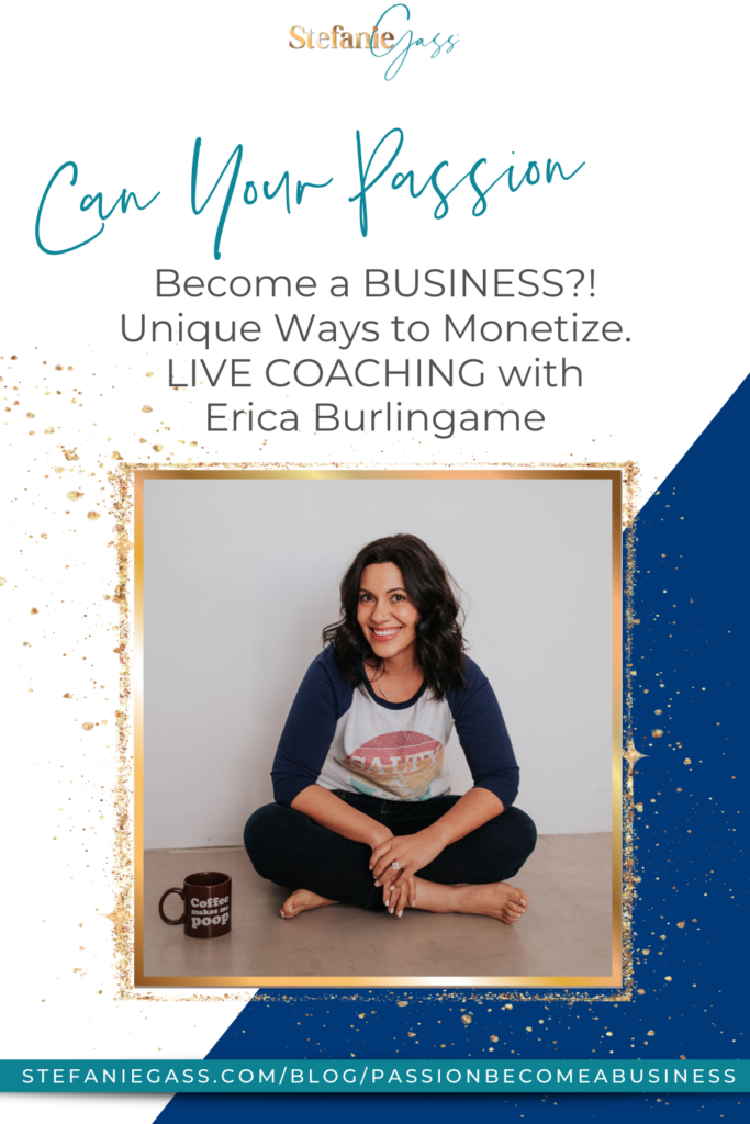 In today's LIVE COACHING session, Erica Burlingame and I discover if her passion can become a business. We uncover the unique ways she can monetize using an online school to sell her crafting vision.
This episode is for all of you who have hobbies or passions, but you don't see a way to create a business out of it.