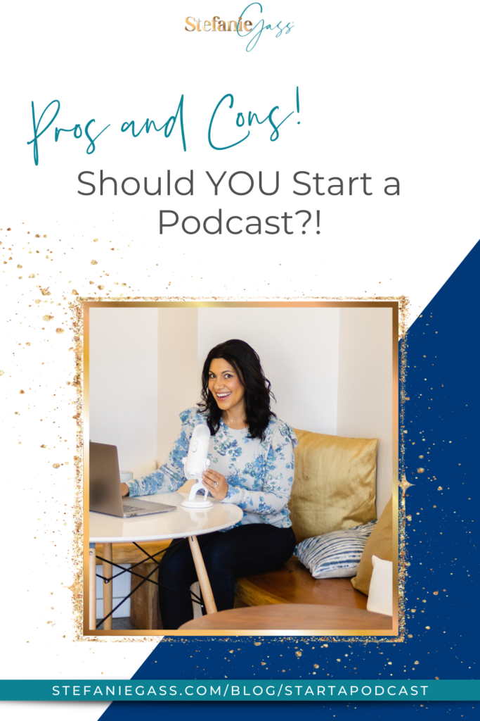 Should you start a podcast?! Will anyone listen? What will I say? What if it fails? What about the tech? How much does it cost? Do I have time? *Enter analysis paralysis, overthinking, and fear syndrome* Listen in as I share the pros and cons of podcasting and my insight into who it's for and who it's not for. Let's have an open conversation about what podcasting can do for you and your business!