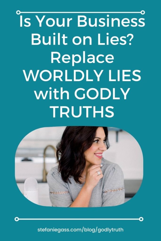 Tackling the LIES and replacing them with GODLY TRUTH is the first step in transforming your life from the inside out. This is for all the kingdom entrepreneurs who want to lead a God-led business!