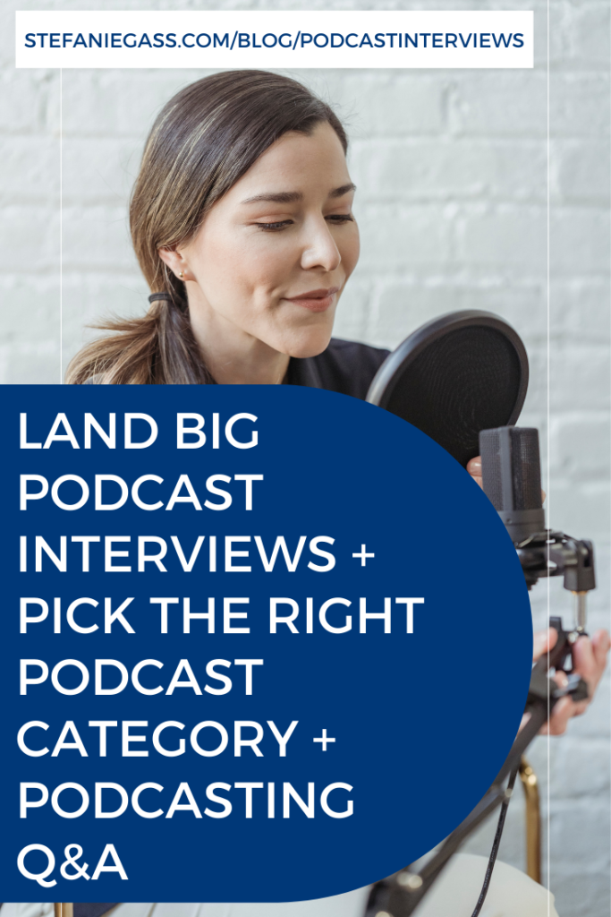 Whether you have a show or you are ready to start a podcast, this episode will give you valuable insight into picking the right category for your podcast, choosing a podcast niche, and more!