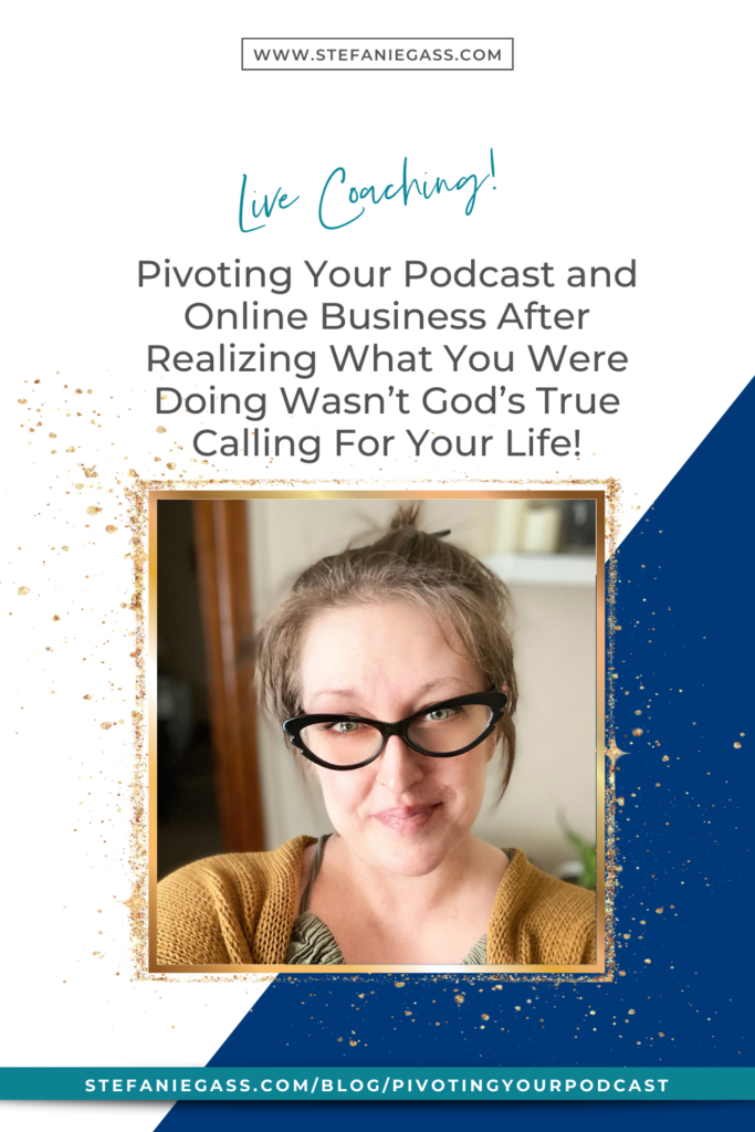 Live Coaching! We totally re-work a brand and podcast vision from what she originally had. Together we create the 5 tiers of her brand map so that she can launch with confidence. 