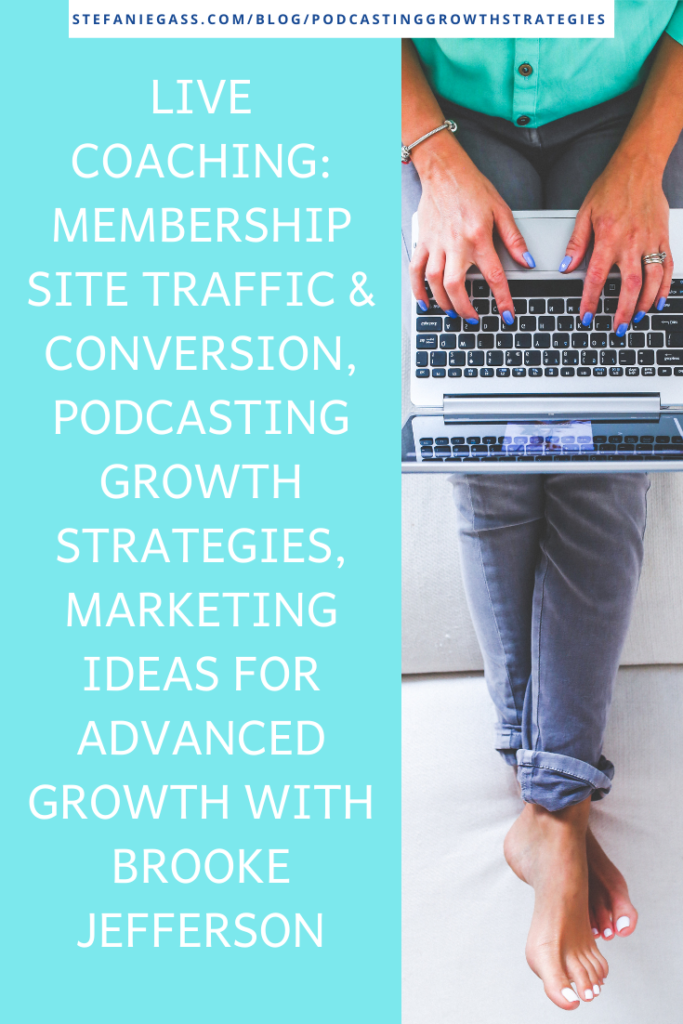 In this advanced podcast and mompreneur coaching session with successful photographer, Brooke Jefferson, we dig into how she can tap into the next level with some podcasting growth strategies.