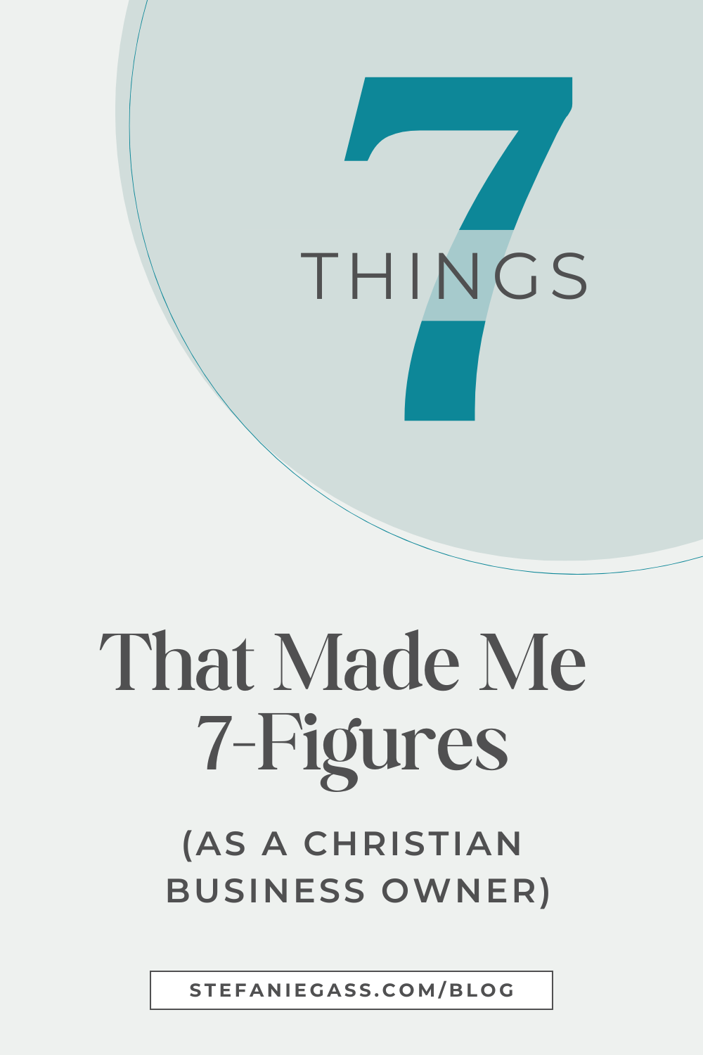 Graphic by Stefanie Gass. The image title is: Ep-830-7-Things-That-Made-Me-7-Figures-as-a-Christian-Business-Owner-Stefanie-Gass-Branded